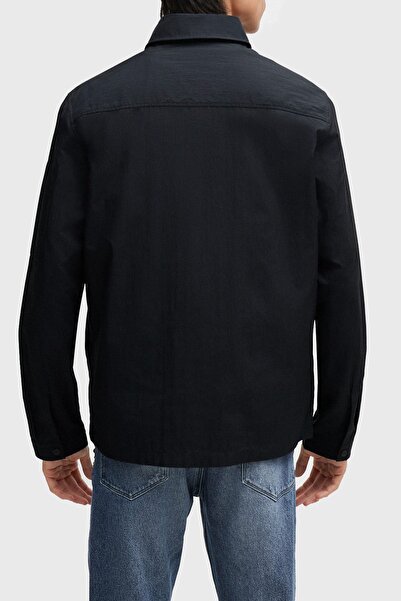 HUGO Pamuklu Fermuarlı Oversize Fit Gömlek Erkek GÖMLEK 50482701 001