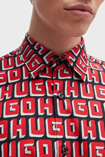 HUGO Pamuklu Slim Fit Gömlek Erkek GÖMLEK 50519638 693