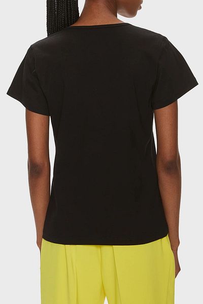 PİNKO Tricou cu decolteu în V din bumbac Pinko 100372 A1R7Z99