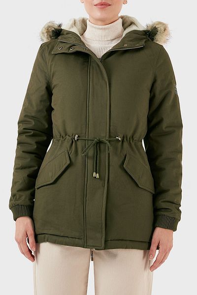 Norway Geographical Parka cu glugă, detașabilă, cu căptușeală de pluș izolată termic
