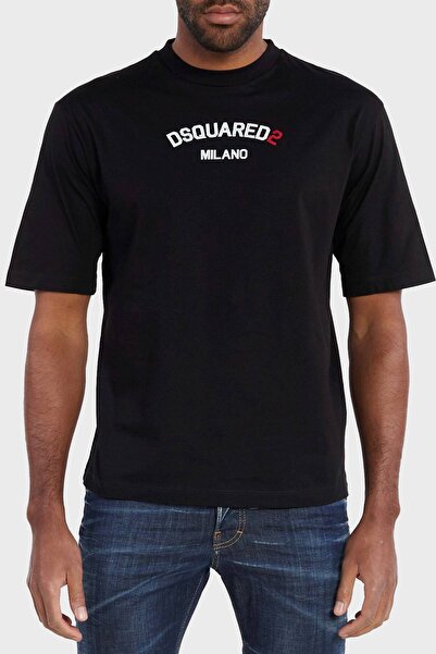 DSquared2 Men's Regular Fit Cotton T-Shirt - Logo, S74Gd1268, S23009 900