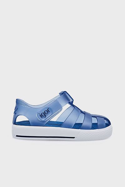 IGOR Sandale unisex pentru copii Flex Foam Velcro - Anti-alunecare Star, Transparente S10171 U
