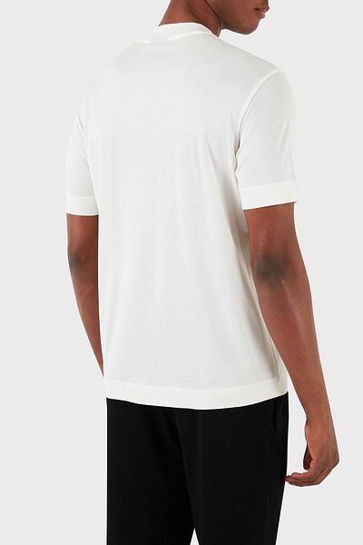 Emporio Armani Men's T-Shirt - Crew Neck, Relaxed Fit, Elogo, 3D1Ta2 1Juvz 01B2