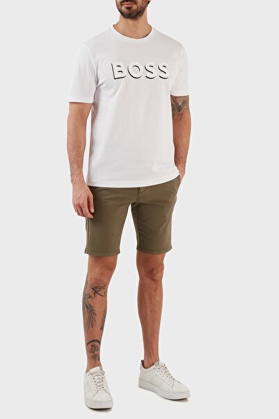 HUGO Pamuklu Normal Bel Slim Fit Chino Short Erkek Short 50471182 345