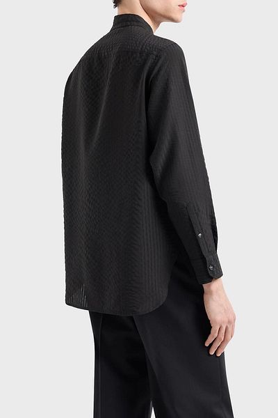Emporio Armani Emporio Comfort Fit Men's Shirt - Prevailing Collar, Seersucker, 3D1CG8 1NTEZ 0999