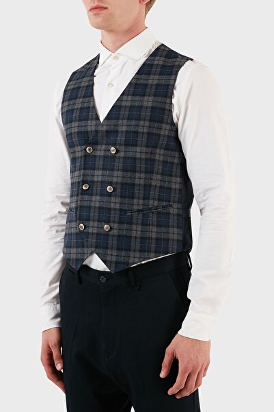 MANUEL RITZ Вовняний жилет з двома ґудзиками Чоловічий ЖИЛЕТ ZOX2111W527Y161610C97