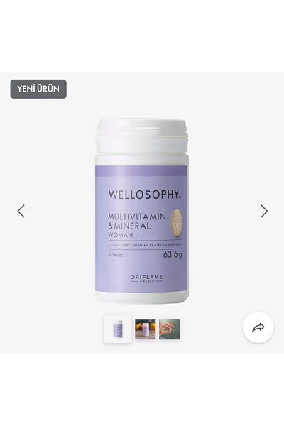 Oriflame Wellosophy Multivitamin and Mineral Boosting Food for Women
