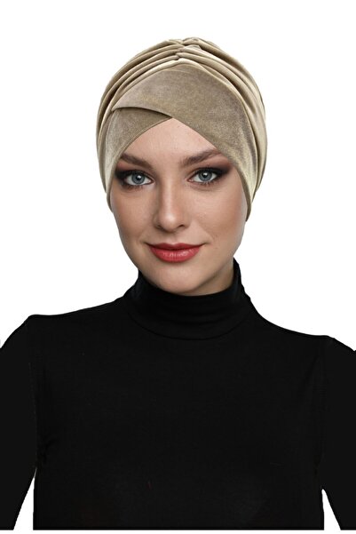 fidan bone غطاء رأس طبي جاهز باللون البيج مبطن بالقطيفة مناسب للاستخدام الطبي