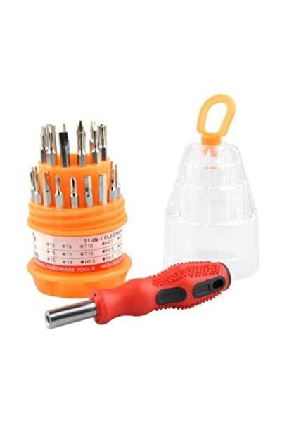 Kendo 31 Parça Elektronikçi Tornavida Takımı Yıldız Düz Alyan Cep Telefonu Tamir Seti Profesyonel Saatçi