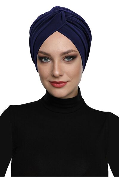 fidan bone Hijab hijab albastru gata făcut pentru exterior și șapcă de piscină cu cârlige încrucișate