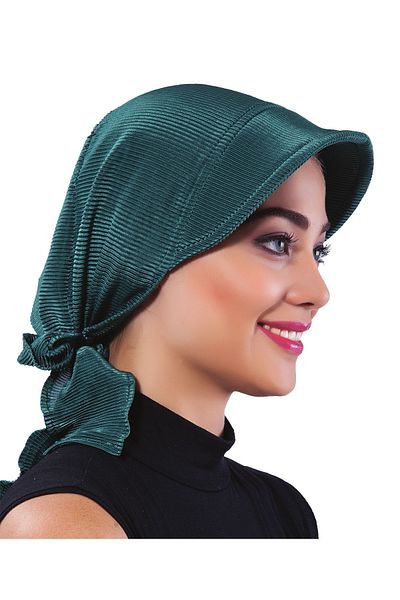 fidan bone Pleat Hat Hurrem Color Ready-made Hijab Hijab Pool Bonnet