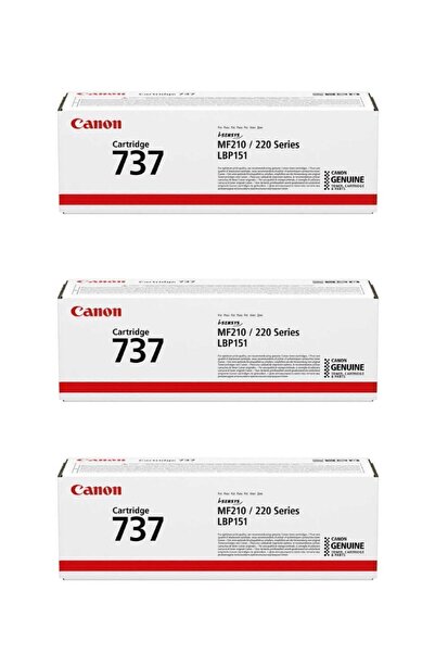 Canon Crg-737 I-sensys Mf-212w Orjinal Toner 3'lü Avantaj Paket 3*2,600 Sayfa...