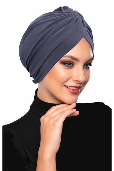 fidan bone Έτοιμο σκούρο γκρι τουρμπάνι Hijab Εξωτερικό και Καπάκι πισίνας με σταυρωτό γάντζο