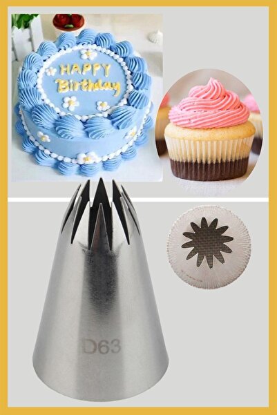 ENJOYPEPERON Stainless Steel Cream Piping Bag Tip (Whipping Bag Tip, Cap) 1 P...
