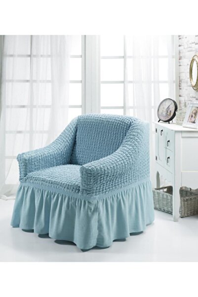 Karna Home Cotton Single Sofa Cover Turquoise - 75 X 105