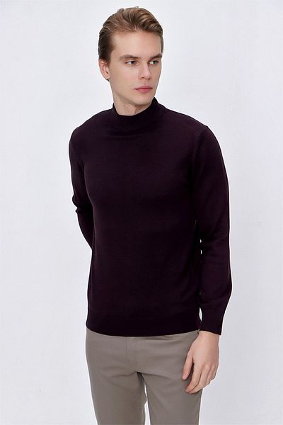Morven Πλεκτό πουλόβερ Basic Dynamic Fit Relaxed Cut με μισό ζιβάγκο