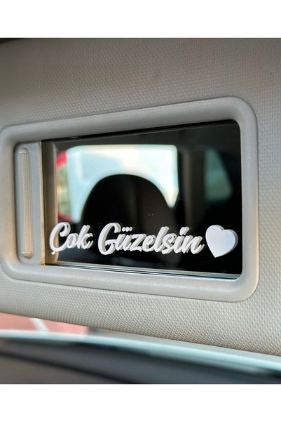3dbaydesign You are so beautiful auto makeup mirror sticker 10x1.2 cm
