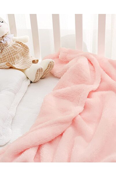 Bundeba Pink Nomi Baby Blanket - Newborn, Plush Crib Stroller, 100x120 Cm