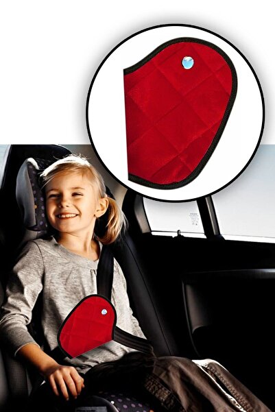 Bundeba Plus Children's Red Seat Belt Holder Case Seat Belt Organizer Auto Safety Belt Holder