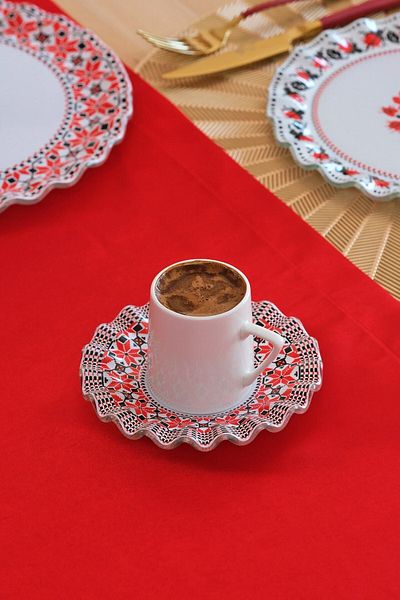 Glore Carmine 6-Person Coffee Glass Set