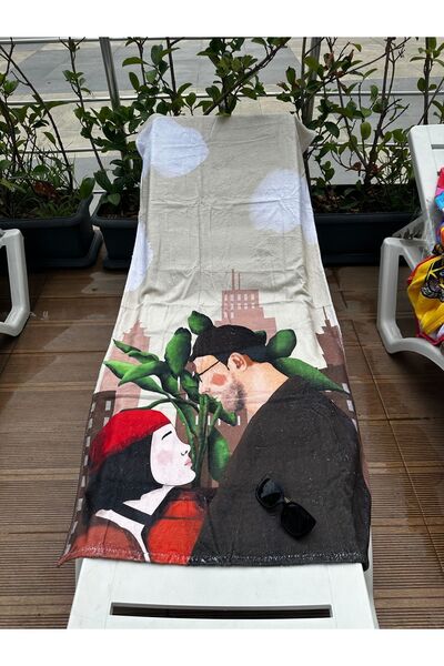 WALLHANG Leon & Mathilda Plaj Havlusu-75x150 cm