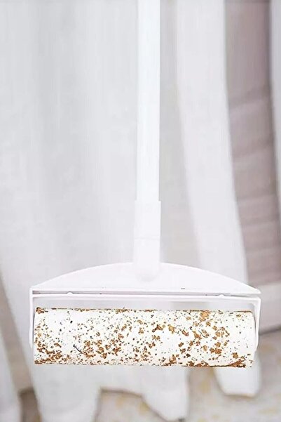 Bundeba Teleskopik Uzun Saplı Kıl Tüy Alma Rulosu Yedek Başlıklı Saç Kıl Tüy Toz Alıcı Rulo