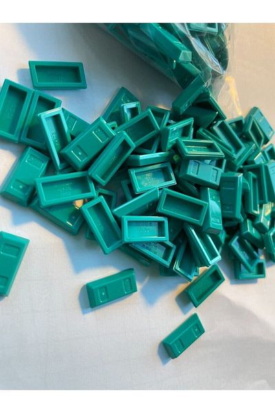LEGO Original Accessory MOC Custom Minifigure Minifigure Ingot Gold Bullion Turquoise 2 pieces to send