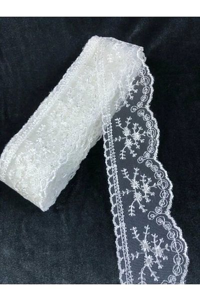 Çt Çeyizci Tekstil Ecru Lace Narrow Guipure - 1 μπάλα (14,5 μέτρα)