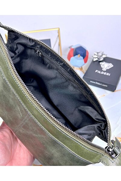 Fil Deri Premium Elite Handbag with Grip Tape Genuine Leather 2057