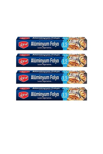 Roll-Up Aluminum Foil Set 30cm X 15 m10mic 4 Pieces