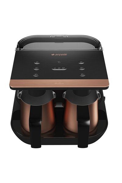 Arçelik Modern Tkm 9961 B - 6 Cup Coffee Maker 220-240V 50Hz/60Hz 2Years Metallic Steel 1-2L