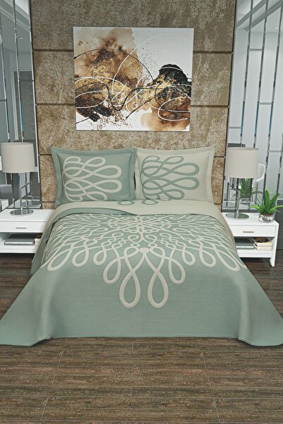 Veranova Home Infinity Double Face Pano Yatak Örtüsü Çift Kişilik Mint