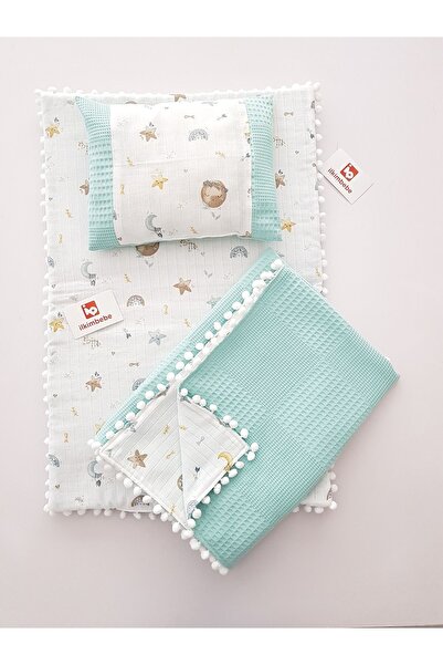 ib ilkimbebe منتجات الأطفال - مجموعة حفاضات بطانية، وسادة، موسلين، حديثي الول...