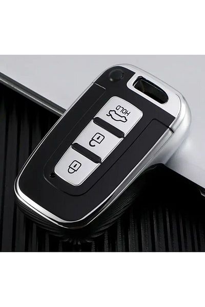 emii auto spare parts Hyundai IX35 Sonata - Kia Optima Picanto Sportage Sorento Soul Grey Key Case