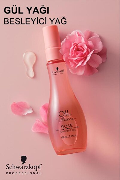 Oil Ultime Rose Oil - Gül Yağı 100ml İnce Telli Saçları Besler | Yumuşaklık, ...