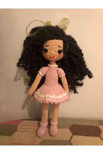 Ayçanın Örgüleri Amigurumi Curly Hair Doll