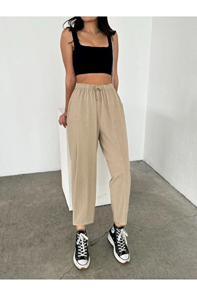 Basko fashion Women's Pocketed Linen Trousers