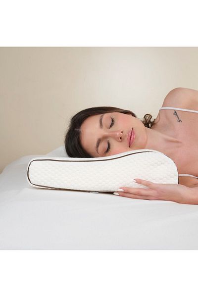 Formeya Orthopädisches Visco Kissen Luxus Orthopädisches Kissen mit Nackenstütze 55x35 cm