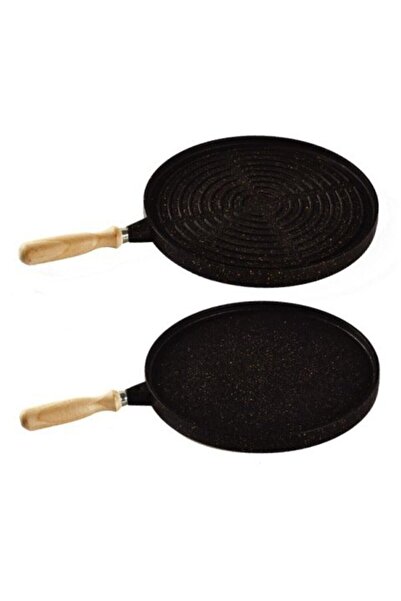 Ulutaş مقلاة فطيرة من الحديد الزهر