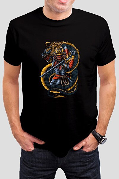 TSHIRT35 Dragon Unisex Siyah Tişört C19