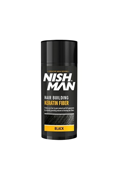 NISHMAN Siyah Keratin Fiber Saç Yapılandırıcı - Tekli Paket 21 gr