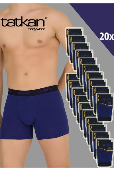 TATKAN BODYWEAR Tatkan 20'li Erkek Penye Modal Boxershort