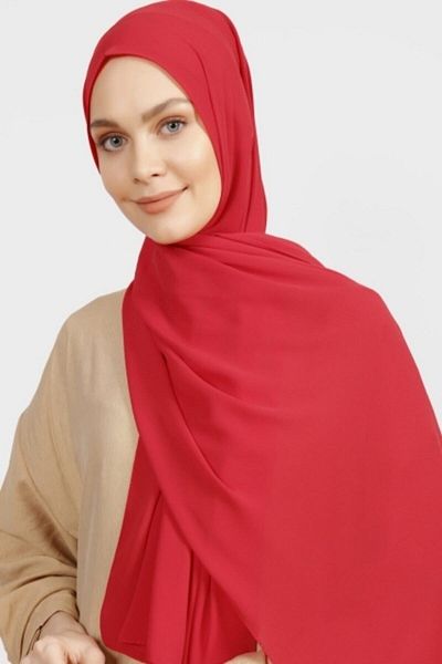 Differenza Şal creponat Roşu Vibrant