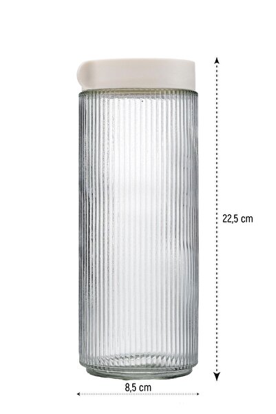 La Casa Art 6-Piece Glass Jar and Food Pulses Storage Set - Kitchen Organizer (6 Pcs) 12 Pieces