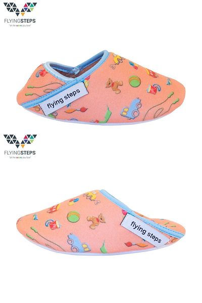 Flyingsteps Παιδική Babter Αντιολισθητική Σόλα Σχολική Νηπιαγωγείο Σπίτι Παπούτσια Παντόφλες Παντόφλες