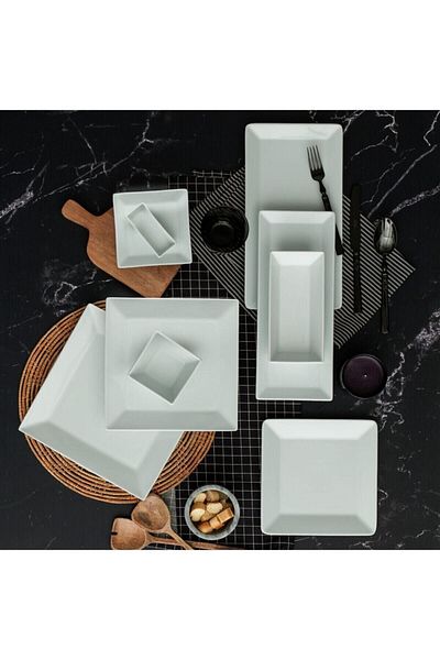 Güral Merid 29cm Flat Plate (White)(12 Pieces)(1 Dz)