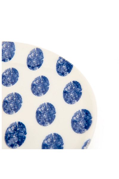 Tulü Porselen Blue Tulle Porcelain Madre Cake Plate - 19 cm