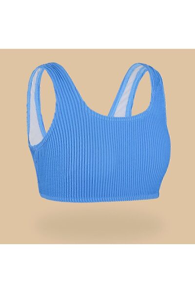 Decathlon Çocuk Bikini Üstü - Lavanta Rengi - Lana 500