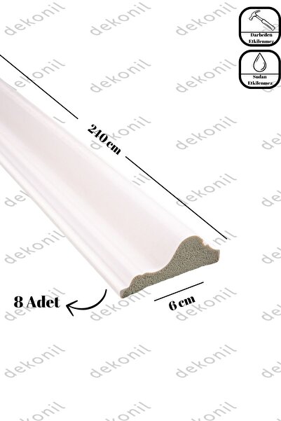 Dekonil Boyanabilir Duvar Bordürü 6cm (8 Adet 19,2 Metre)