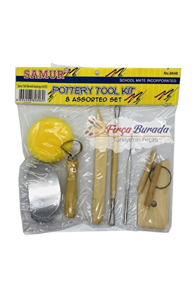 Samur Telli Seramik Hobi Başlangıç Kiti 8 Parça